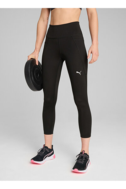 Puma 52589901 W TAD ESSENTIAL TIGHT - HW Siyah Lastikli Bel Slim Fit Blok Desenli Kadın Tayt