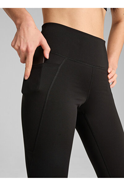 Puma 52589901 W TAD ESSENTIAL TIGHT - HW Siyah Lastikli Bel Slim Fit Blok Desenli Kadın Tayt