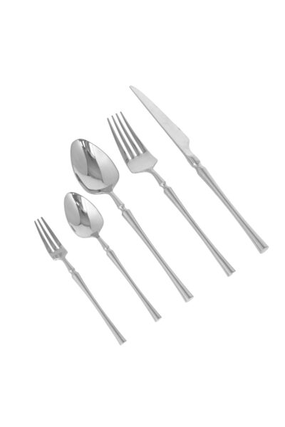 Trendy's Set 5 tacamuri din inox, pentru calatorit si birou, TRENDY’S, crom