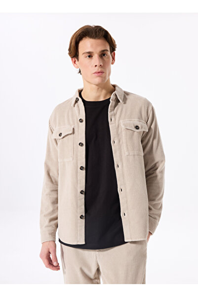 GMG FIRENZE Taş Erkek Regular Fit Gömlek Ceket GU24MFW15003