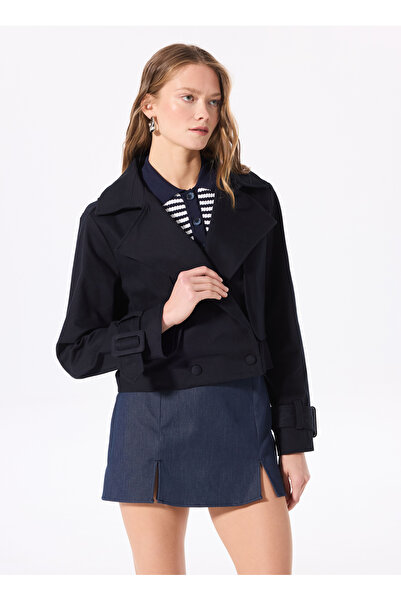 Fabrika Lacivert Kadın Trençkot F5SL-TRC0412