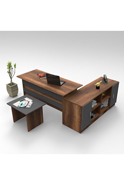 Yurupa Bega ABF Ofis Büro Masa Takımı Barok-antrasit BEG10-BA