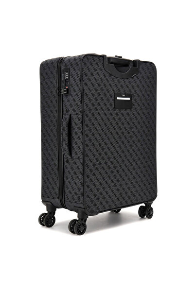 Guess Gri Çekçekli Sert Valiz NAPOLI TRAVEL - P1402
