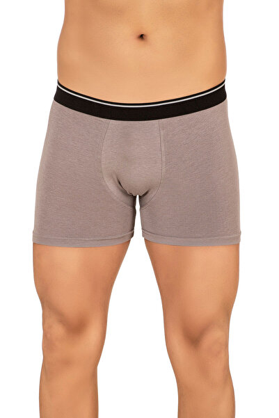 Kompedan Boxeri elastici din bumbac modal premium pentru bărbați |   Gri 11256