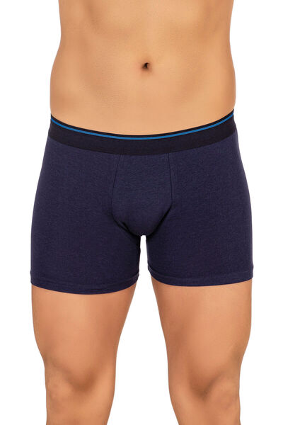 Kompedan Erkek Premium Modal Pamuklu Esnek Boxer Şort | Lacivert 11256