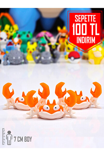 Suelo Butik Krabby Figürü Pokemon Karakter Figür Oyuncakları 7 Cm (1 Adet)