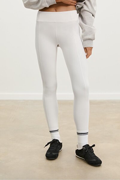 Stradivarius Cut-out cropped leggings