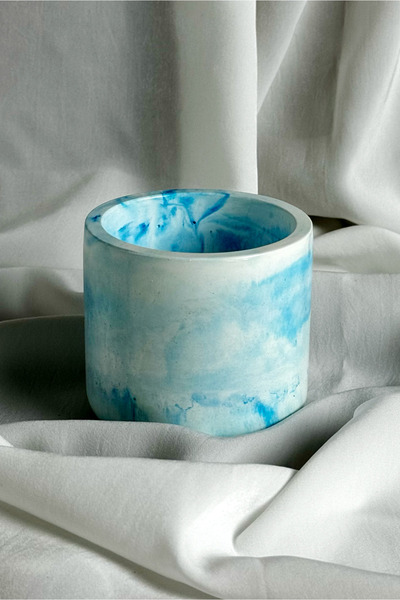 Misu design حامل أقلام خرساني |   ديكور عصري |   نمط رخامي |   مزهرية، وعاء زهور، حامل فرشاة