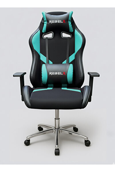 Rebelx Oyuncu Koltuğu Basic Krom Ayak Turkuaz Renk