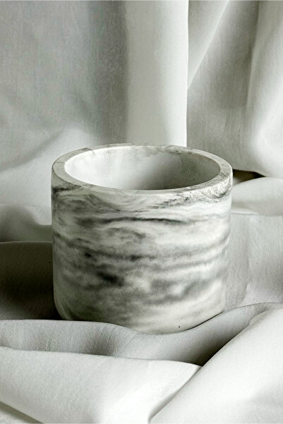 Misu design Concrete Pen Holder |   Modern Decorative |   Marble Patterned |   Vase, Flower Pot, Brush Holder