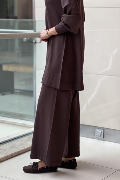 Nuss Mercerized Wide Leg Trousers
