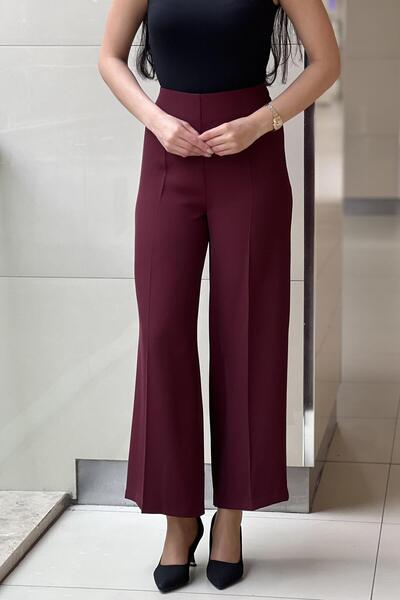 sentez giyim Synthesis Short Wide Leg Pants with Elastic Back