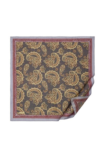 ipekevi Eșarfă cu model TenSoft din Mesopotamia Model 04 02227-Negru Aur