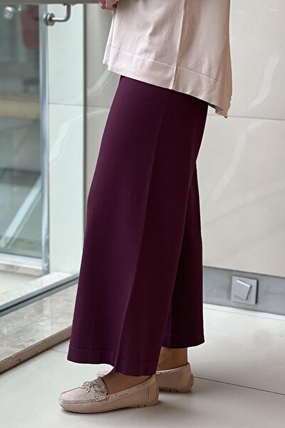 Nuss Mercerized Wide Leg Trousers