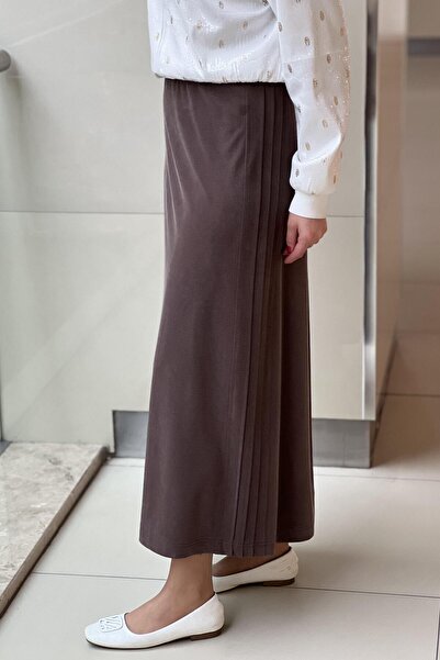 sentez giyim Sentez Yanı Nervürlü Etek