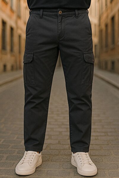 DAMGA JEANS Чоловічі широкі штани з еластичними штанинами та кишенями