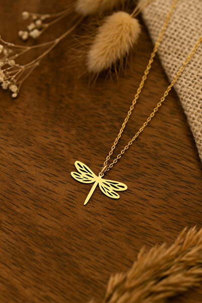 Soleildor Dragon fly Gümüş Kolye