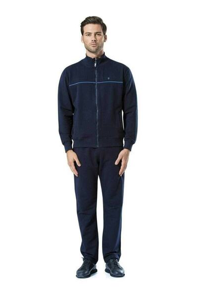 Pierre Cardin 7200 Eşofman+pijama 4 Parça Damat Çeyiz Seti-lacivert