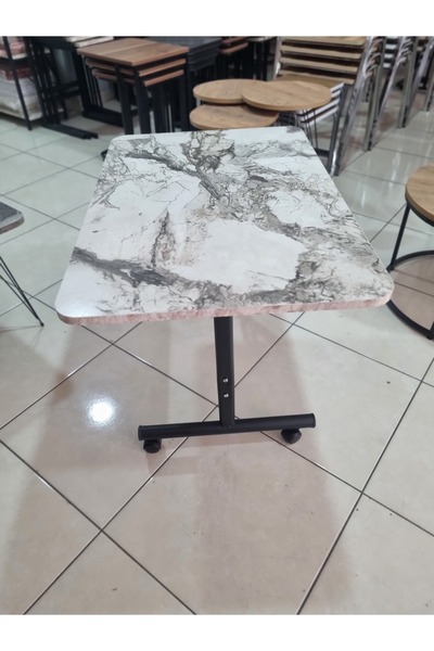 Textile House Tekerlekli Orta Sehpa Çalışma Masası Yemek Masası 60x90 Cm