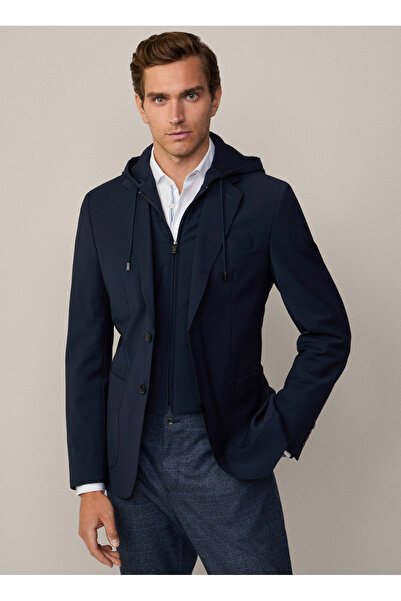 Hackett Slim Fit Lacivert Erkek Ceket HM443416