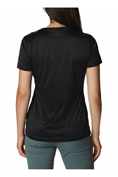 Columbia Black Women's O Neck T-Shirt 1991551010 010 Ak9805