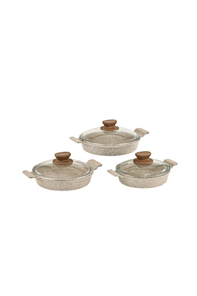 LAVONNI 6 Piece Cast Iron Cookware Set (18 Cm-20 Cm-22 cm)