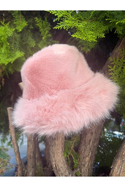 Axesoire 14623-1 Peluş Pembe Kalpak Şapka