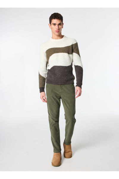 SSEINSE Normal Bel Normal Paça Slim Fit Yeşil Erkek Pantolon PSI1283SS