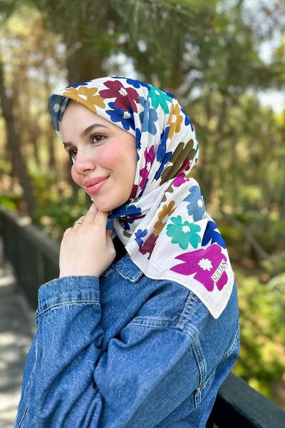 Sultan Eşarp Φουλάρι Sultan Fresh Pamuk - Πεταλούδες που Πετούν - SFE009-13