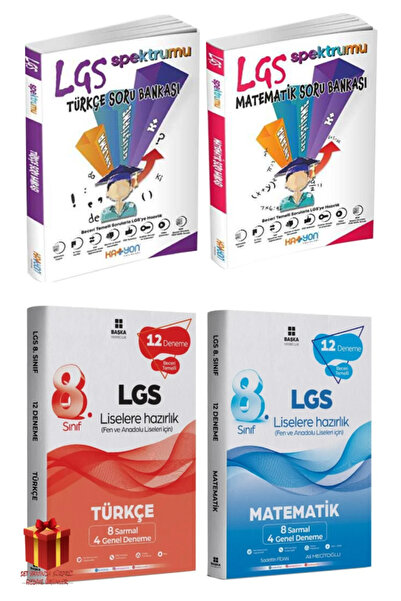 Sınav Yayınları 8. Sınıf LGS Türkçe Matematik Soru Bankaları+ LGS Türkçe Mate...