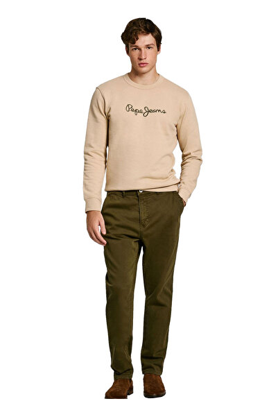 Pepe Jeans Bisiklet Yaka Bej Erkek Sweatshırt PM582715-840 NEW JOE CREW