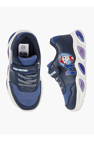 PAW PATROL Printed Light-Up Sneakers with Hook and Loop Closure
