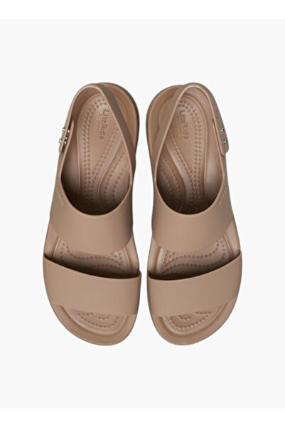 Crocs Women's Strappy Flatform Sandals with Buckle Closure