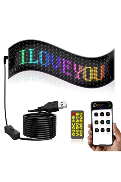 gürler oto kılıf ve aksesuar Oto Kamyon Tır Pixel Led Panel Digital Ekran Göz Animasyon Yazı Ekleme Telefondan Kontrol 9-37cm
