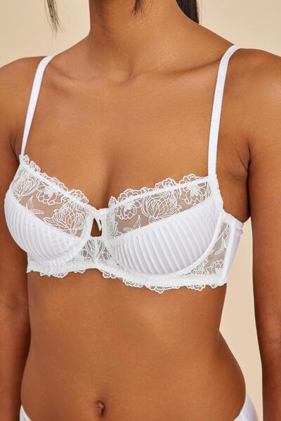 Amarelle Σουτιέν Paris Ecru Underwire Lace χωρίς επένδυση με μπαλκόνι