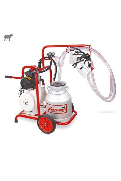 Melasty Tamam İkili Koyun Süt Sağma Makinesi (Alüminyum Güğüm-Silikon) (Kuru)