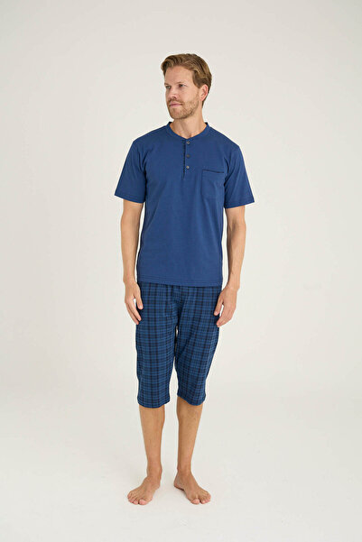 KLY Чоловічий комплект капрі з коміром-стійкою, стильний дизайн