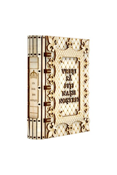 TOM GO Cutie cadou din lemn – „Vreți să fiți nașii noștri?”