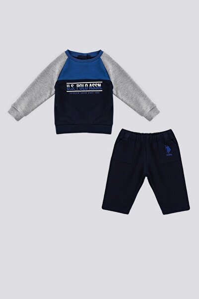 U.S. Polo Assn. Set de 2 copii U.S. Polo Assn Saks Blue Crew Gât