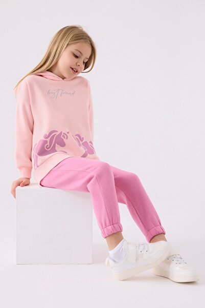 Rolypoly Girl's Pink Tracksuit Set