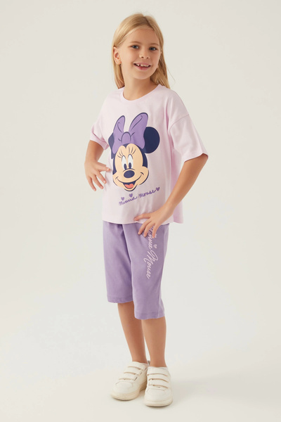 Minnie Mouse Girl's capri set - rose