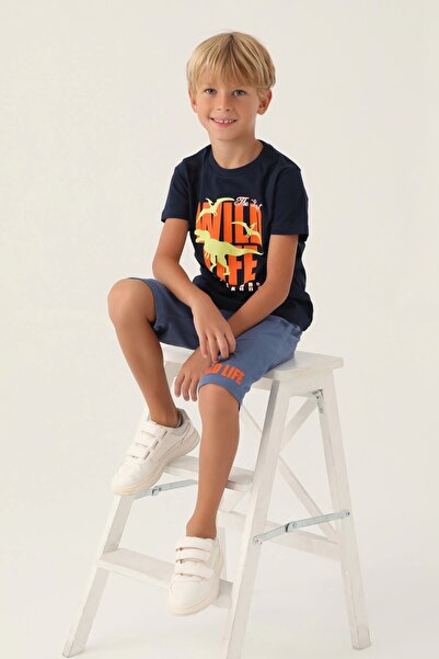 Rolypoly Boy's capri set - navy blue