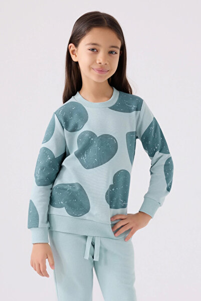 Rolypoly Girl's Green Tracksuit Set