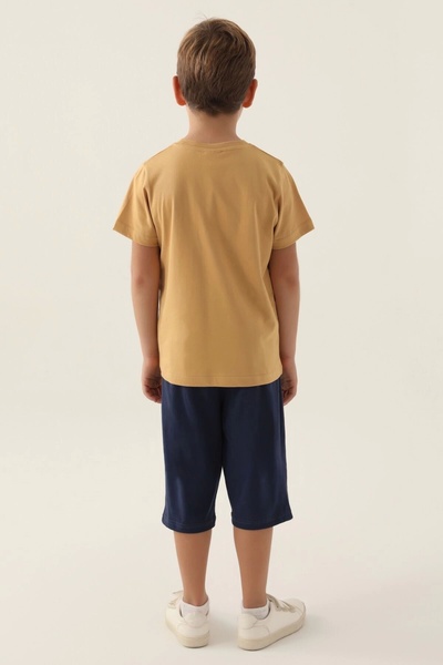 Rolypoly Boy's Brown Capri Set