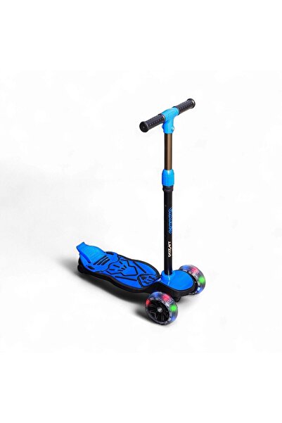 chanky SCOOTER Işıklı Teker Geniş Taban ve Fren 3 ile 7 Yaş Arası Uygun 3 Kademeli Direksiyon 100kğ Taşıma