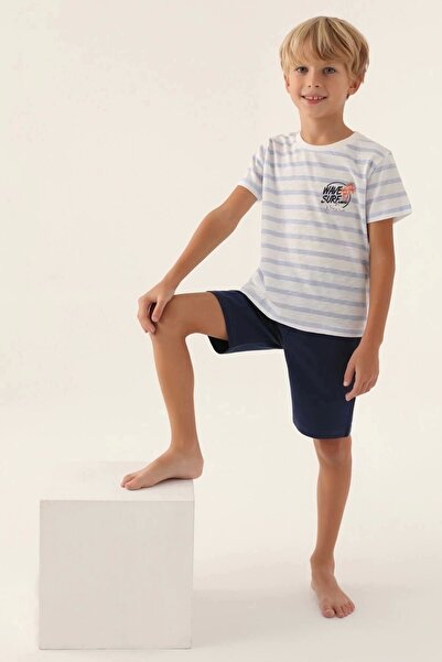 Rolypoly Boy's Blue Bermuda Suit