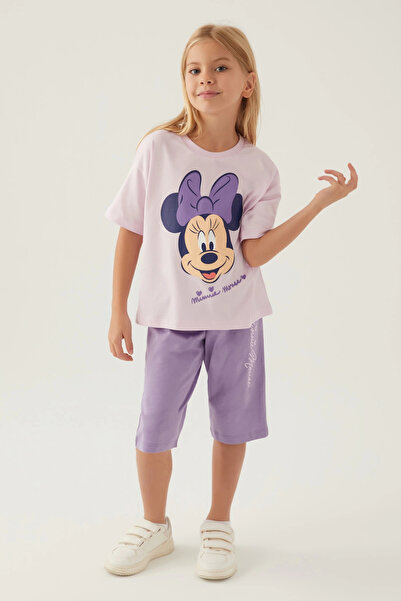 Minnie Mouse Girl's capri set - rose