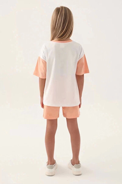Rolypoly Girls' orange shorts set