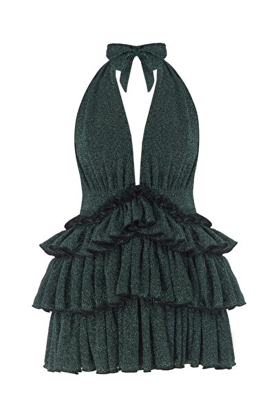 Nur Karaata Bellano Sparkle Green Elbise