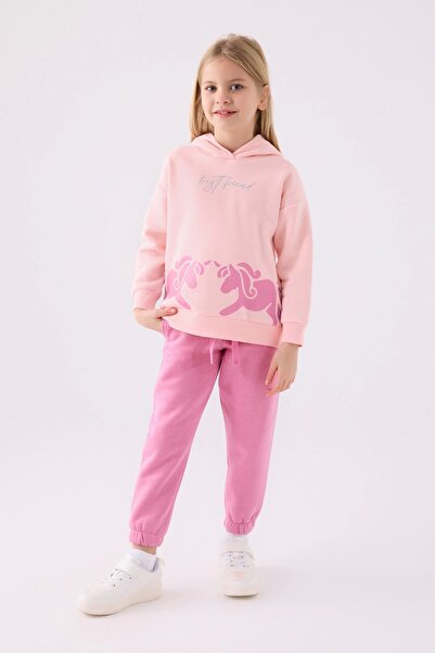 Rolypoly Girl's Pink Tracksuit Set